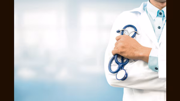 Doctor holding stethoscope